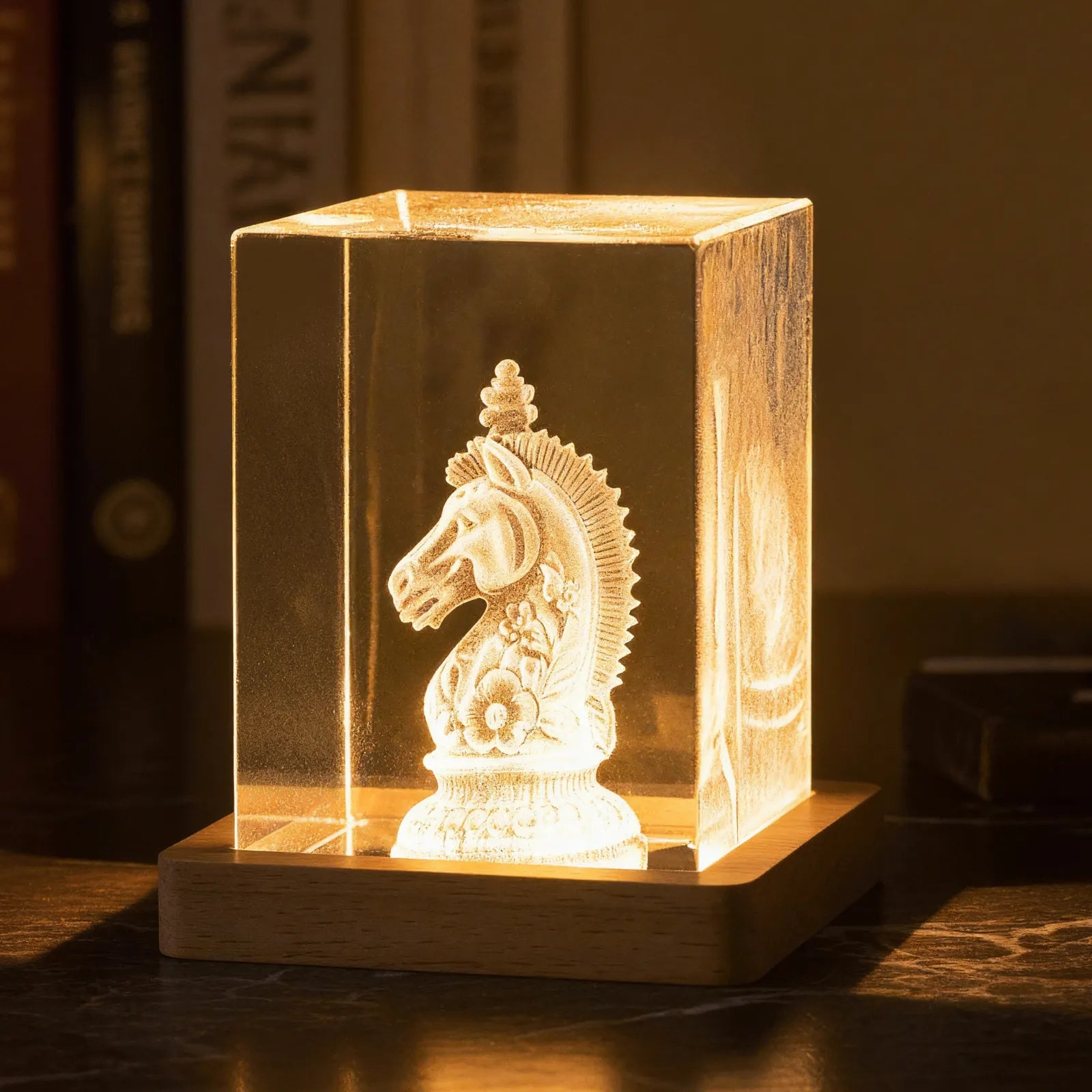 Xtool 3d laser engraved crystal chess piece light base f5334889 152f 46ef a45f 459a84878f55