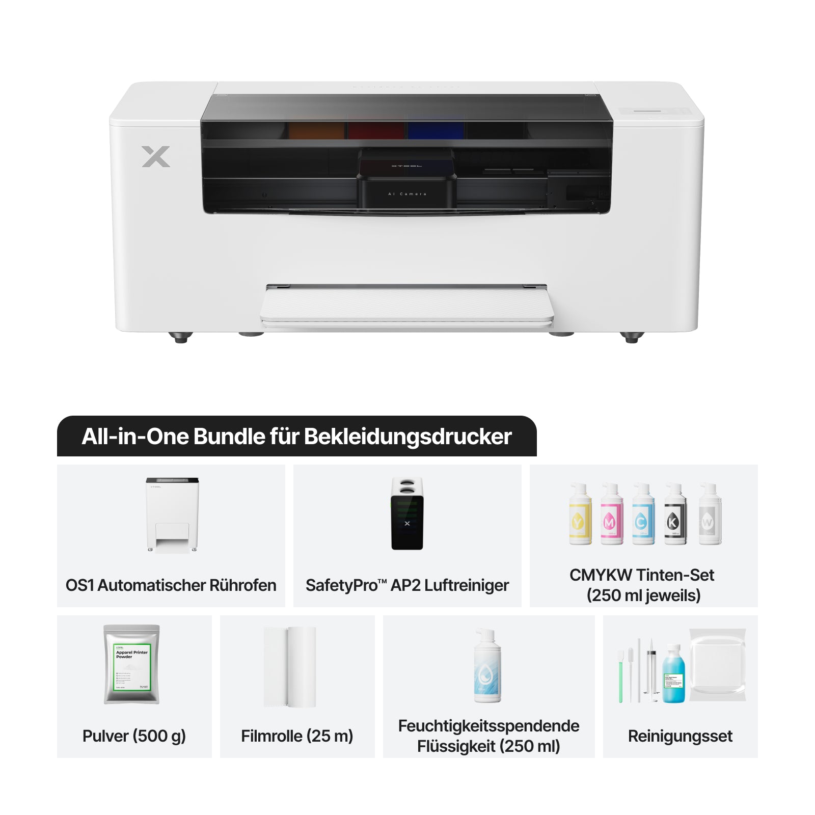 xTool Apparel Printer: One-Click-DTF-Drucker, mühelose Anpassung für dein Geschäft