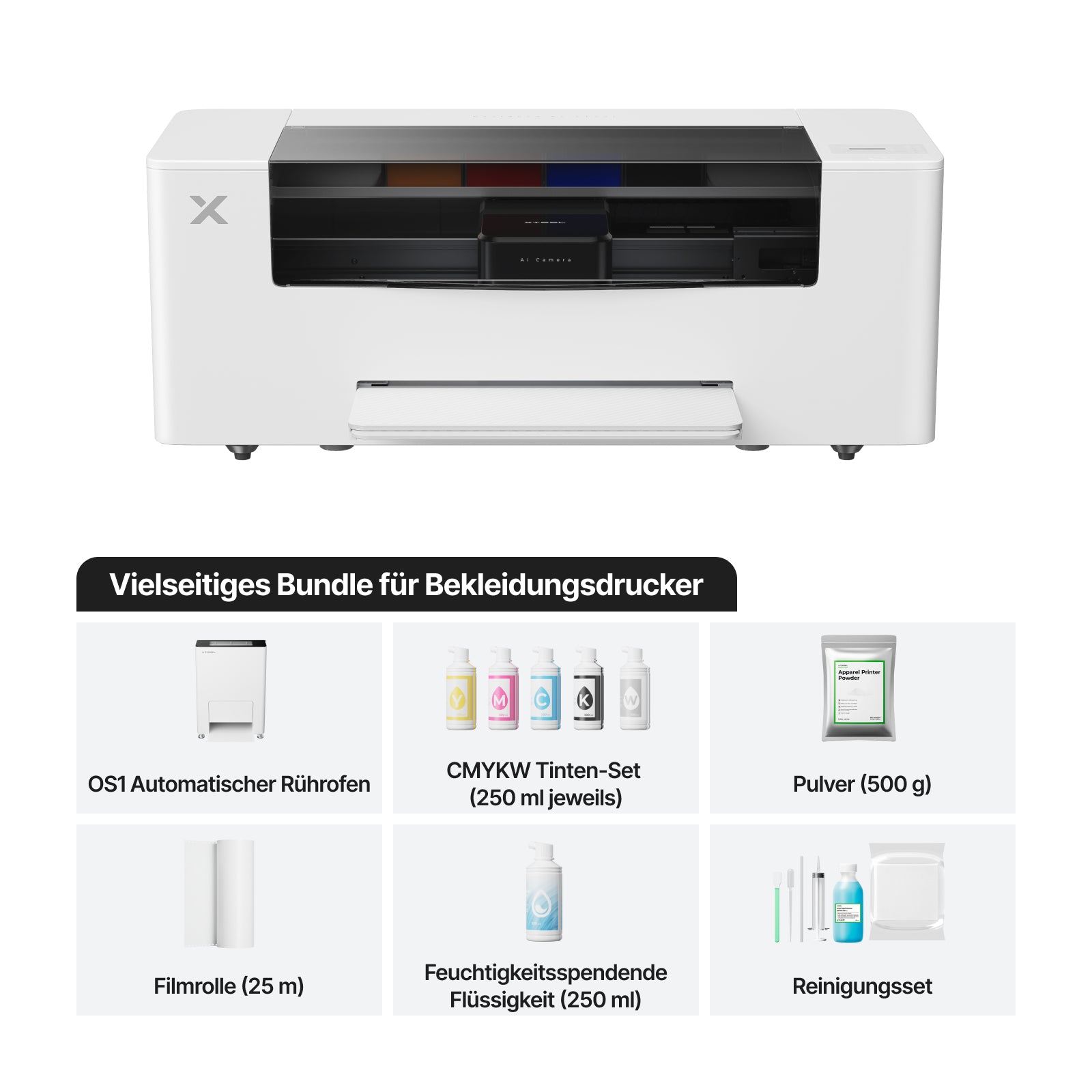 xTool Apparel Printer: One-Click-DTF-Drucker, mühelose Anpassung für dein Geschäft