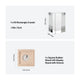 dimensions of laser engraving k9 crystal ball and battery powered round square wood LED light base