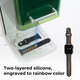 Silikon Apple Watch Armbänder mit laserbarer Regenbogenfüllung (klassisch)