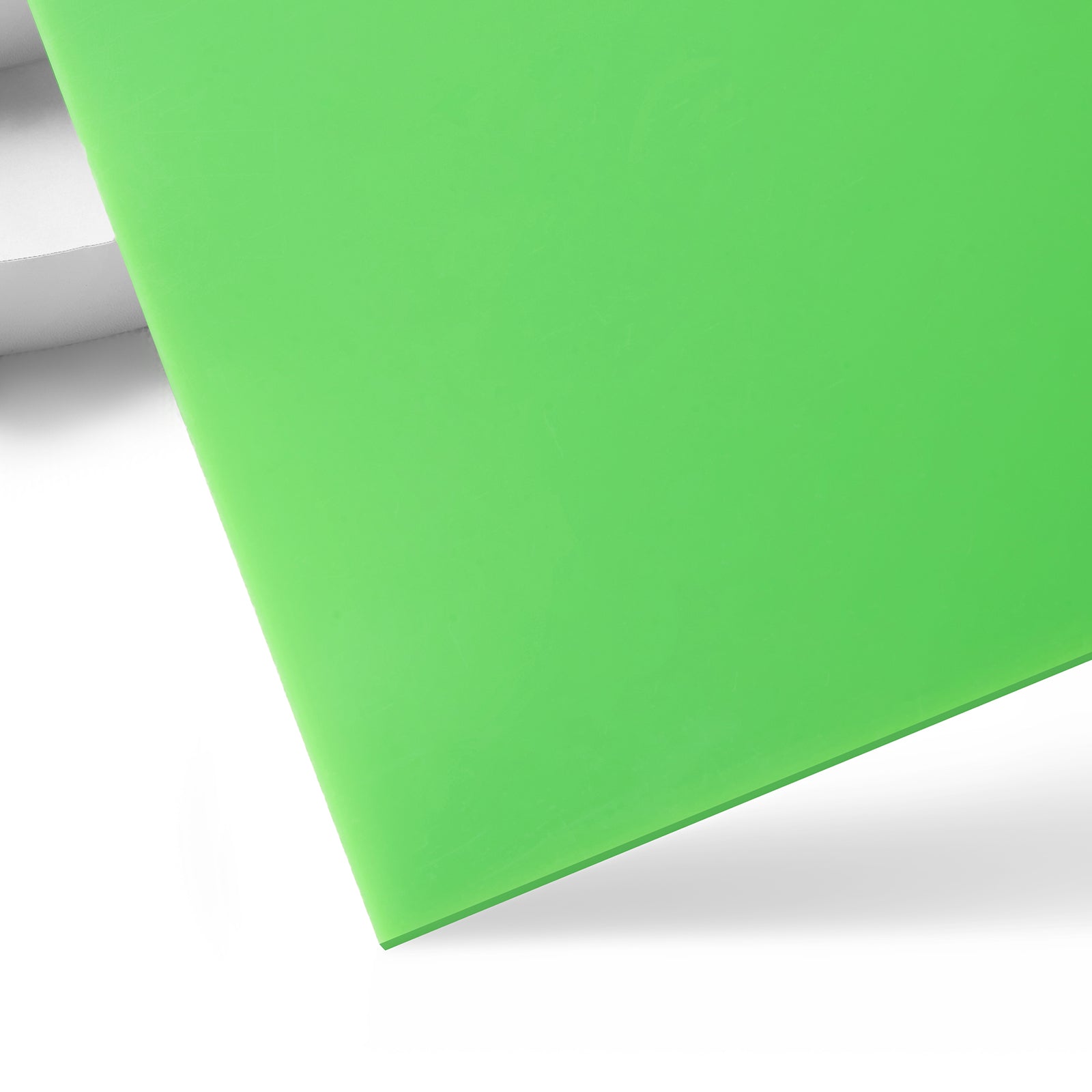 3 mm grasgrüne, undurchsichtige, glänzende Acrylplatte (3 Stück)