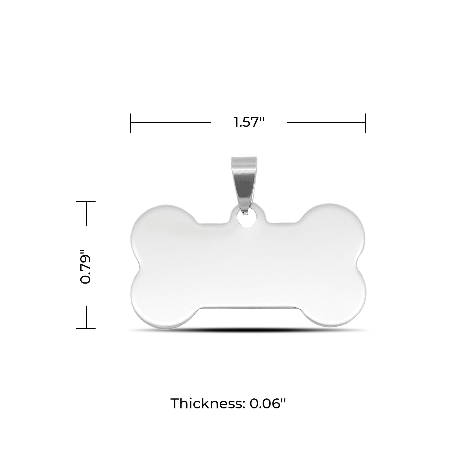 Stainless Steel Dog Tag for Laser Engraving (10 Stk.)