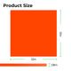 3 mm Orange Opaque Glossy Acrylic Sheet (3 Stk.)