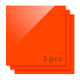 3 mm Orange Opaque Glossy Acrylic Sheet (3 Stk.)