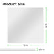 3 mm Silber Spiegel Acryl Blatt Plexiglas (5 Stk.)