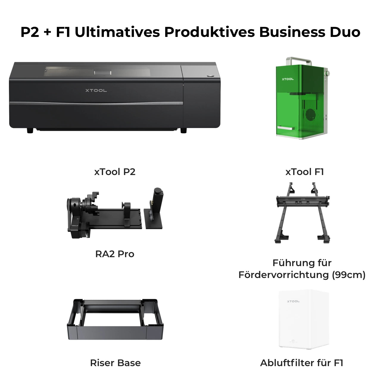 xTool P2 + F1 Ultimatives Produktives Business Duo