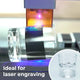 Schwarzes und blaues Lasergravur-Beschriftungspapier (4 Stk.)