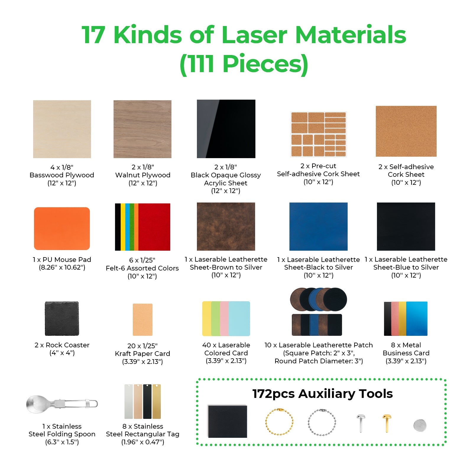 Laser Material Explore Kit (111 Stk.)