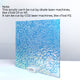 3 mm schillernde transparente blaue Folie Wasser Ripple Acryl Plexiglas (3 Stk.)