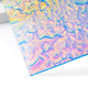3 mm schillernde transparente blaue Folie Wasser Ripple Acryl Plexiglas (3 Stk.)