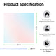 3 mm Klar schillernd Transparent Blau Folie Mattiert Acryl Plexiglas (3 Stk.)